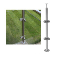 Modern handrail external glass fence post for stairs